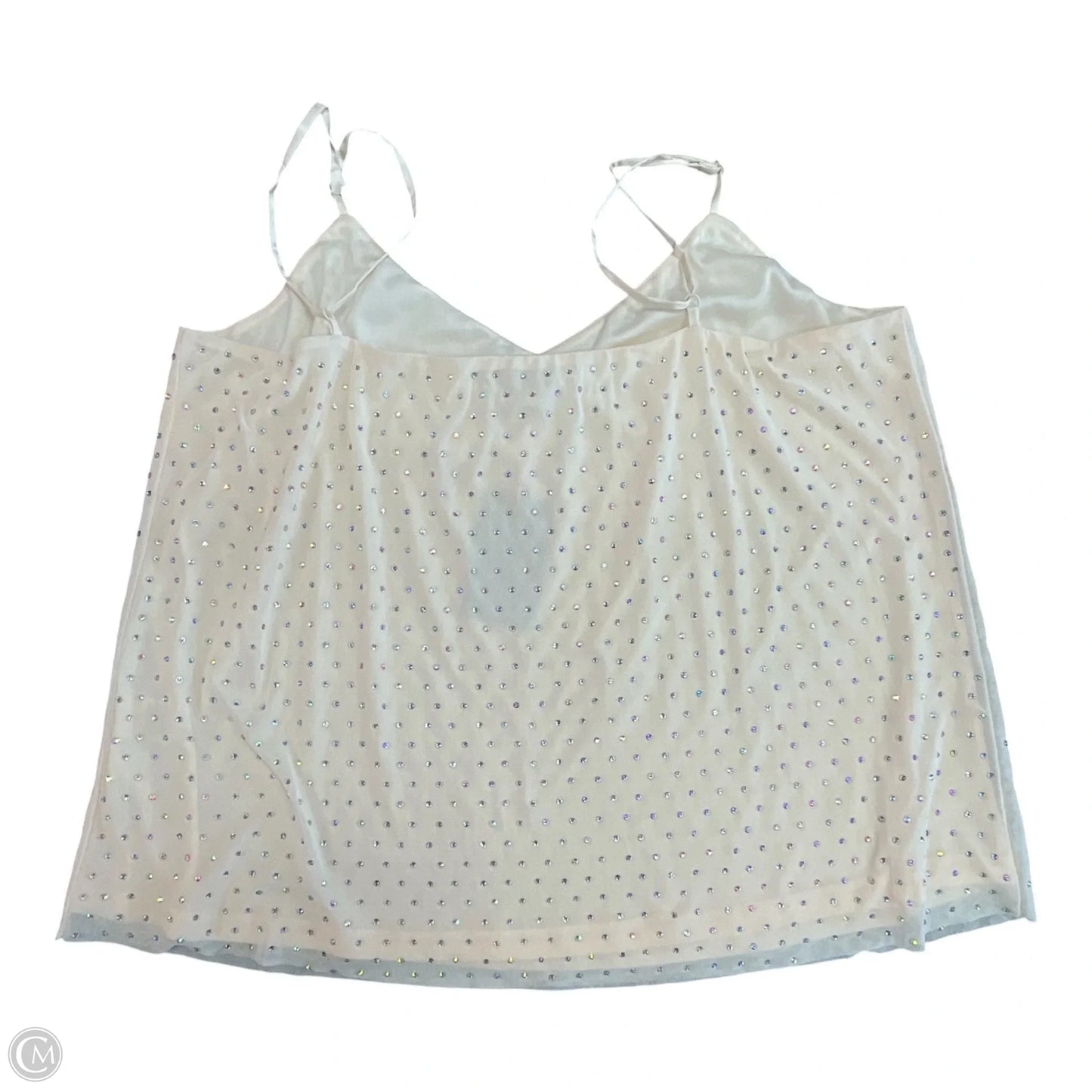 Top Sleeveless By Skies Are Blue In Cream, Size: Xl