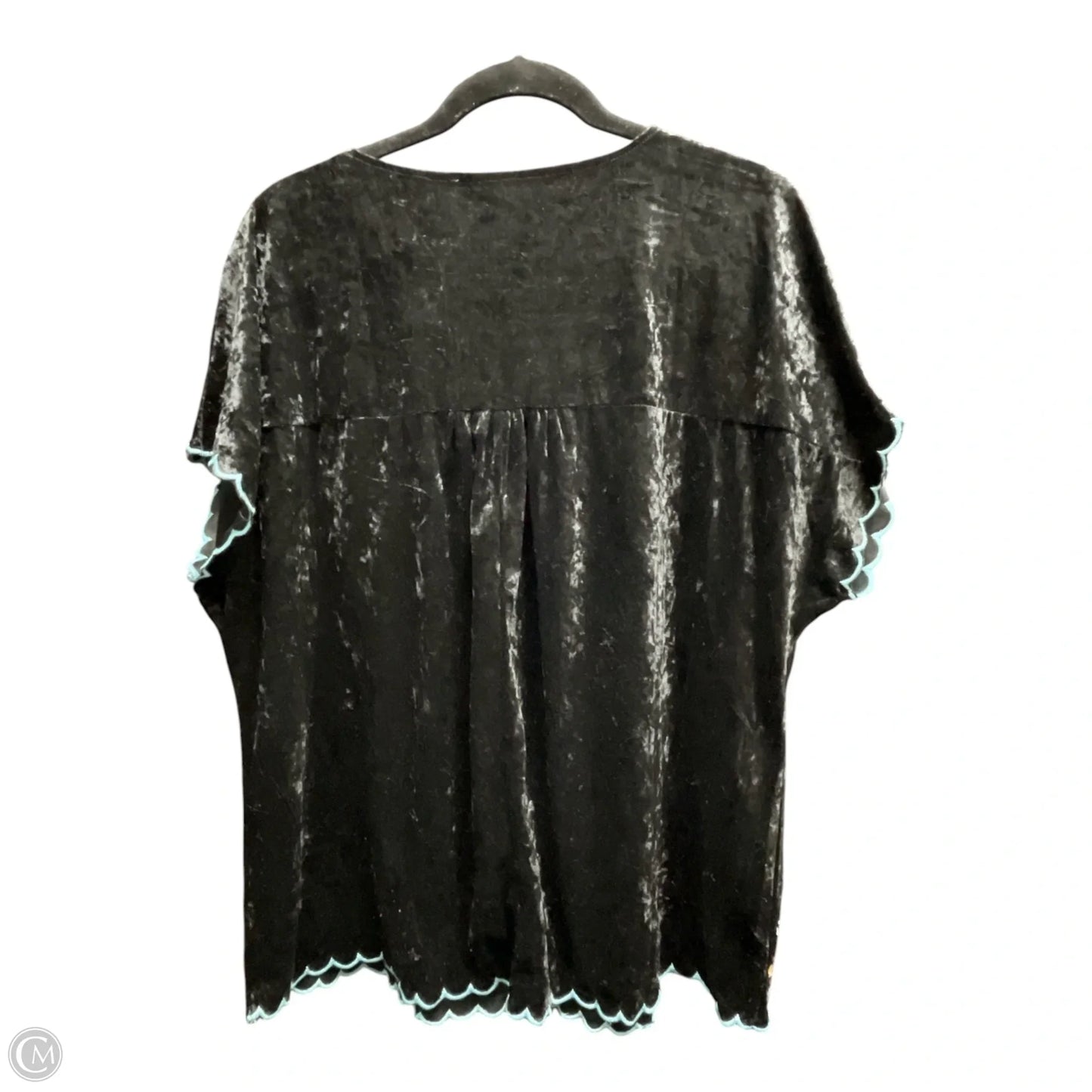 Top Short Sleeve By Clothes Mentor In Black, Size: Xl