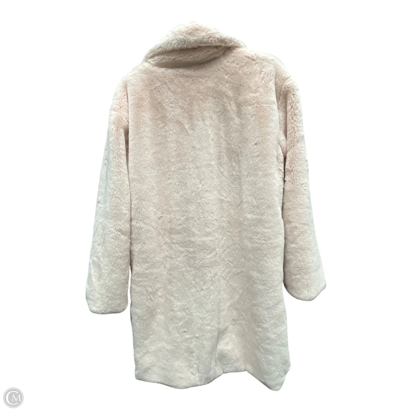 Coat Faux Fur & Sherpa By Pol In Pink, Size: L