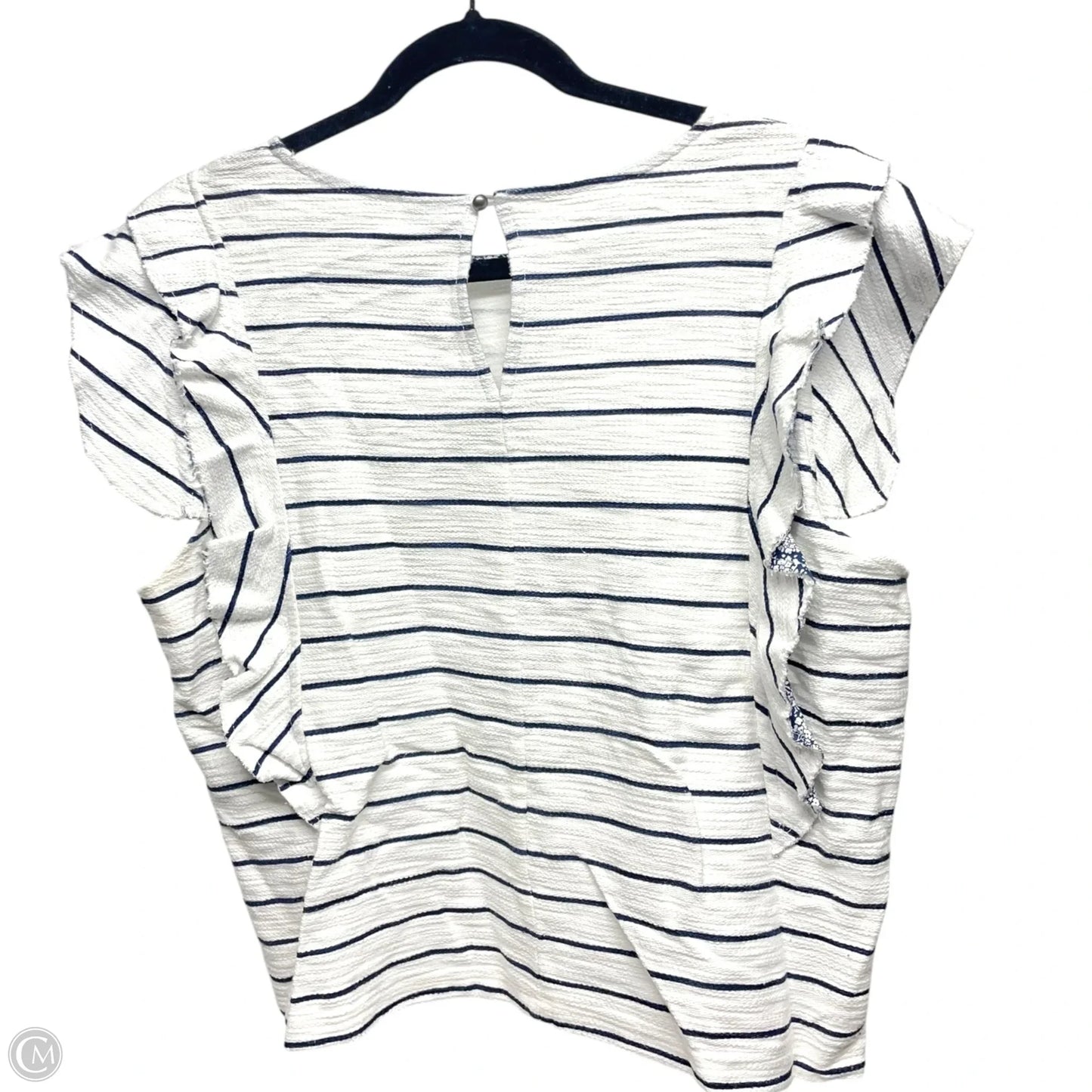 Top Short Sleeve By 9-HI5- In Striped Pattern, Size: L