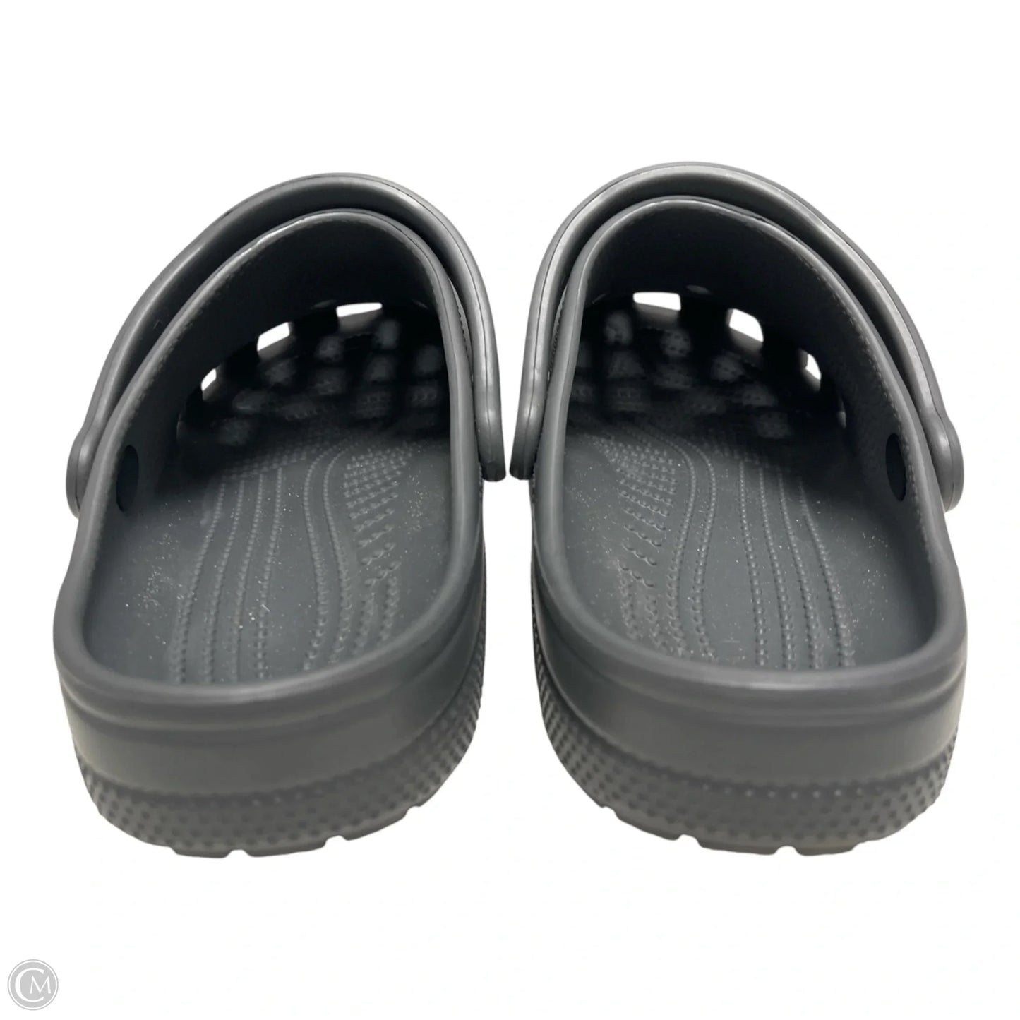Sandals Flats By Crocs In Grey, Size: 10