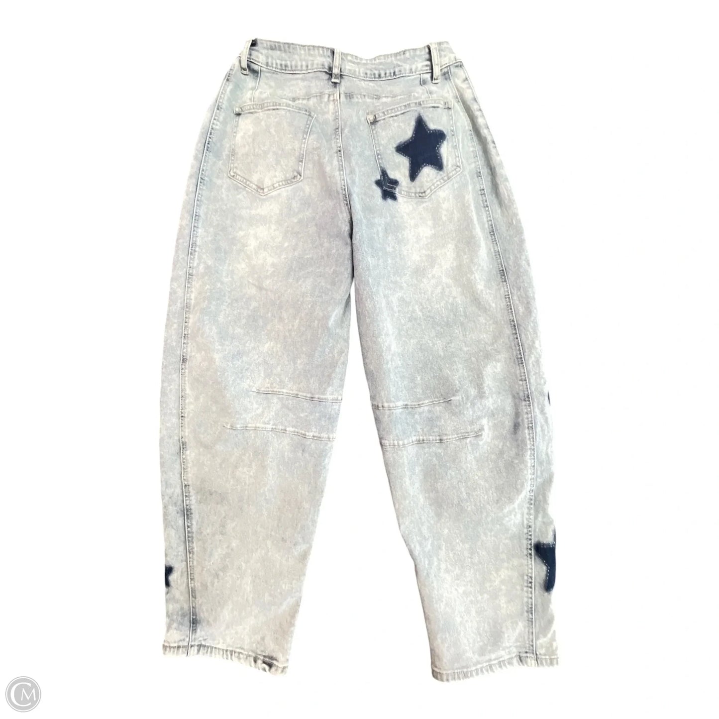Jeans Wide Leg By STARS BARREL In Blue, Size: S