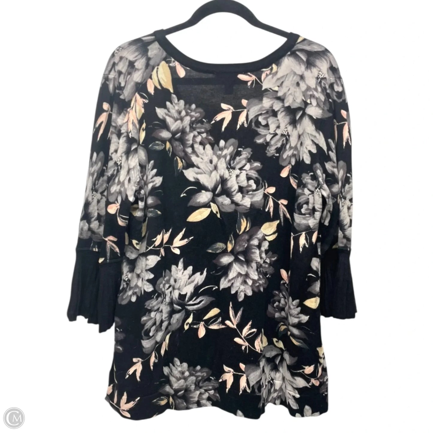 Cardigan By Isaac Mizrahi Live Qvc In Floral Print, Size: 2x