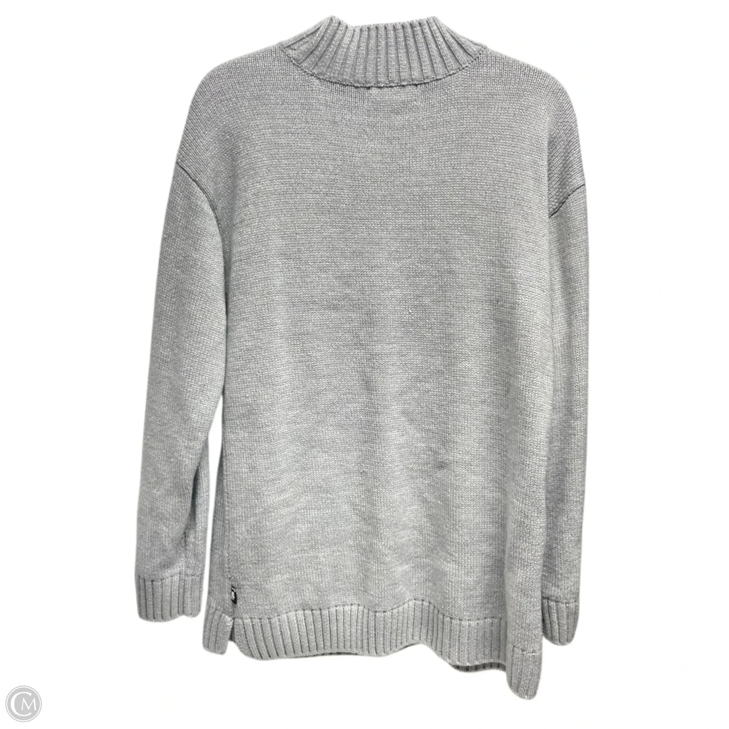 Sweater Designer By Karl Lagerfeld In Black & Grey, Size: M