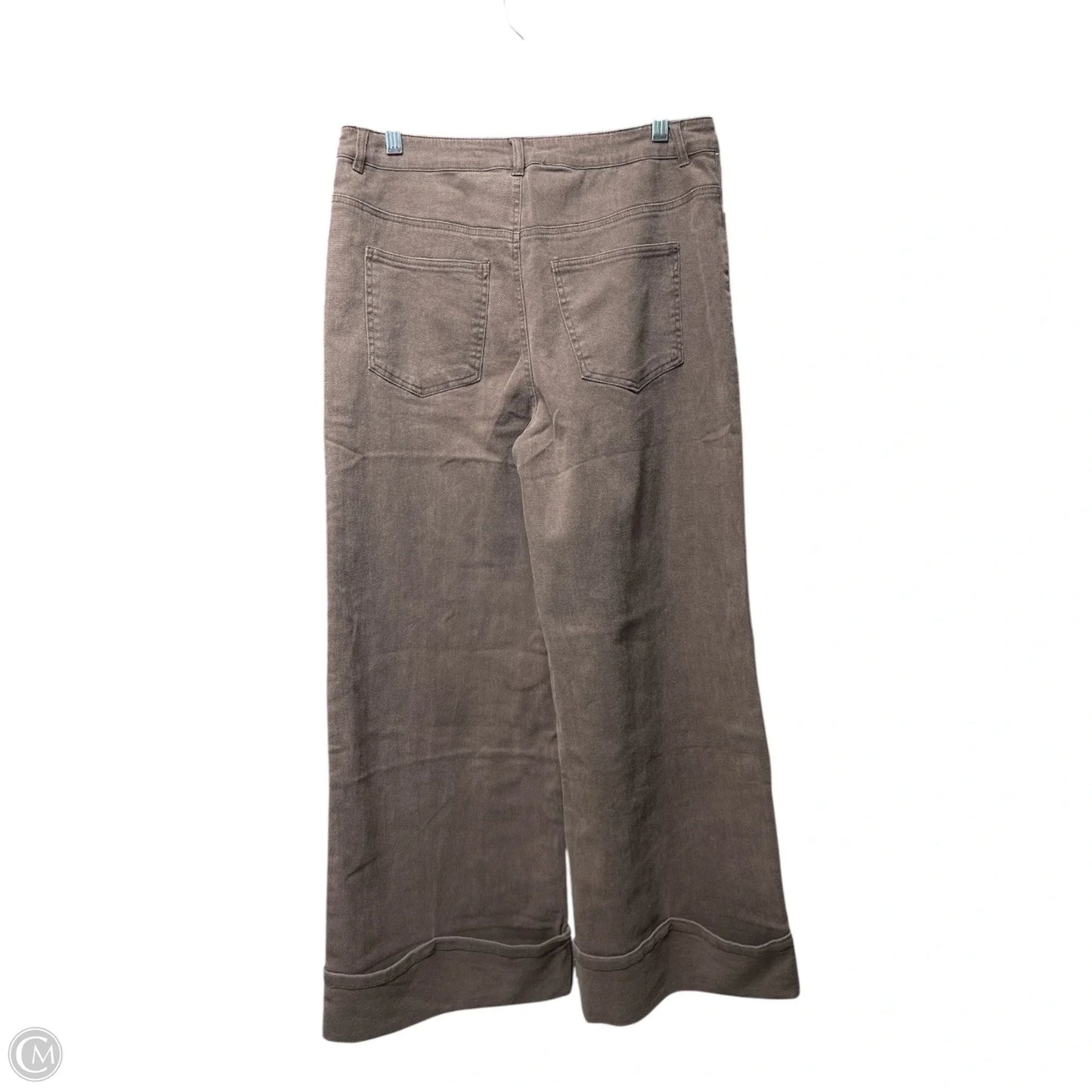 Jeans Wide Leg By Entro In Brown, Size: L