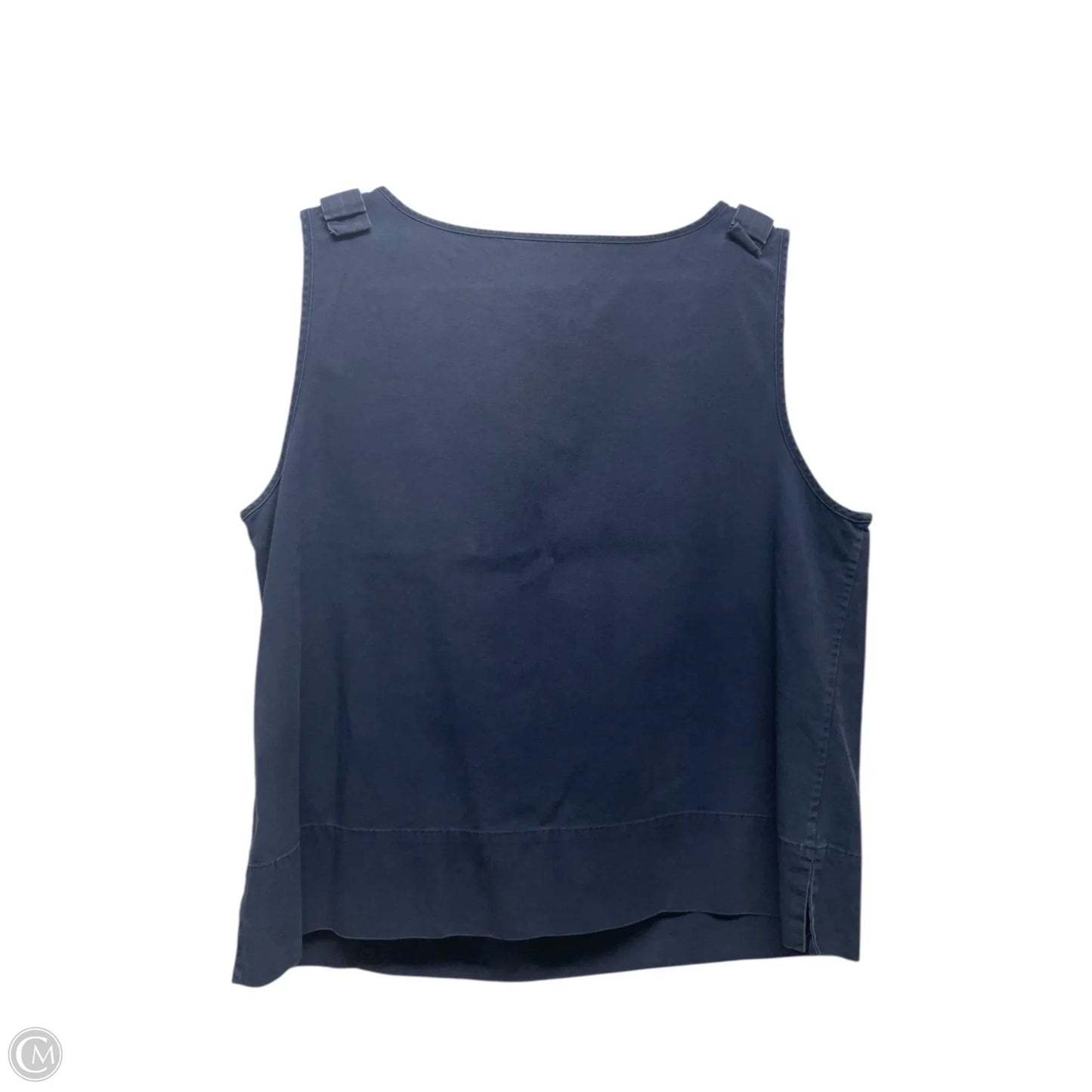 Top Sleeveless By Brooks Brothers In Navy, Size: Xl