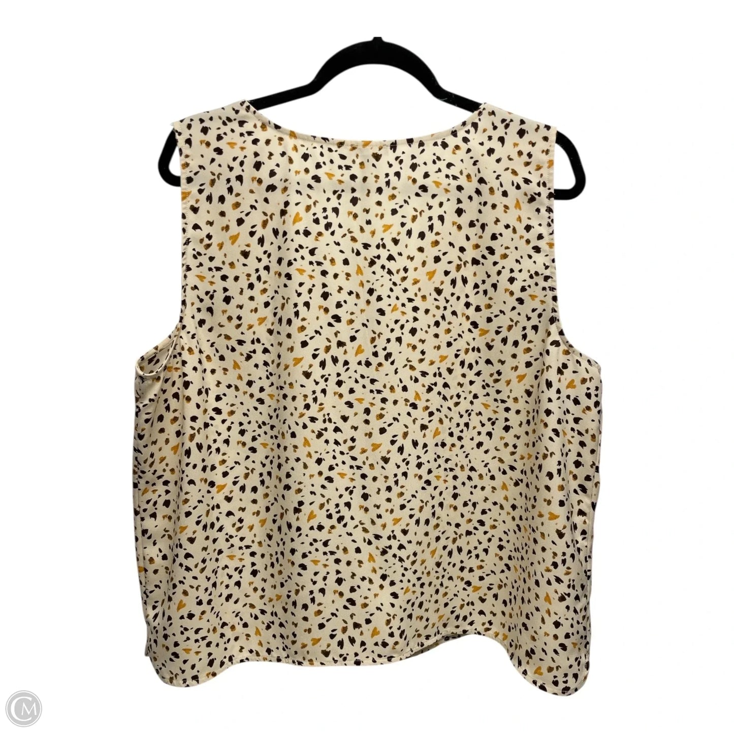 Top Sleeveless By Ann Taylor In Animal Print, Size: Xl