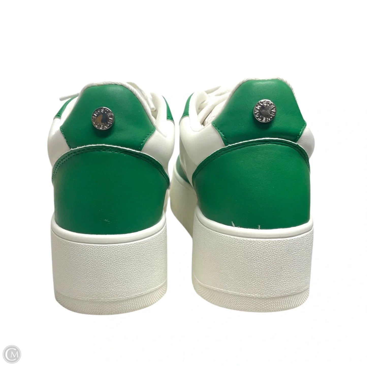 Shoes Sneakers By Steve Madden In Green & White, Size: 9