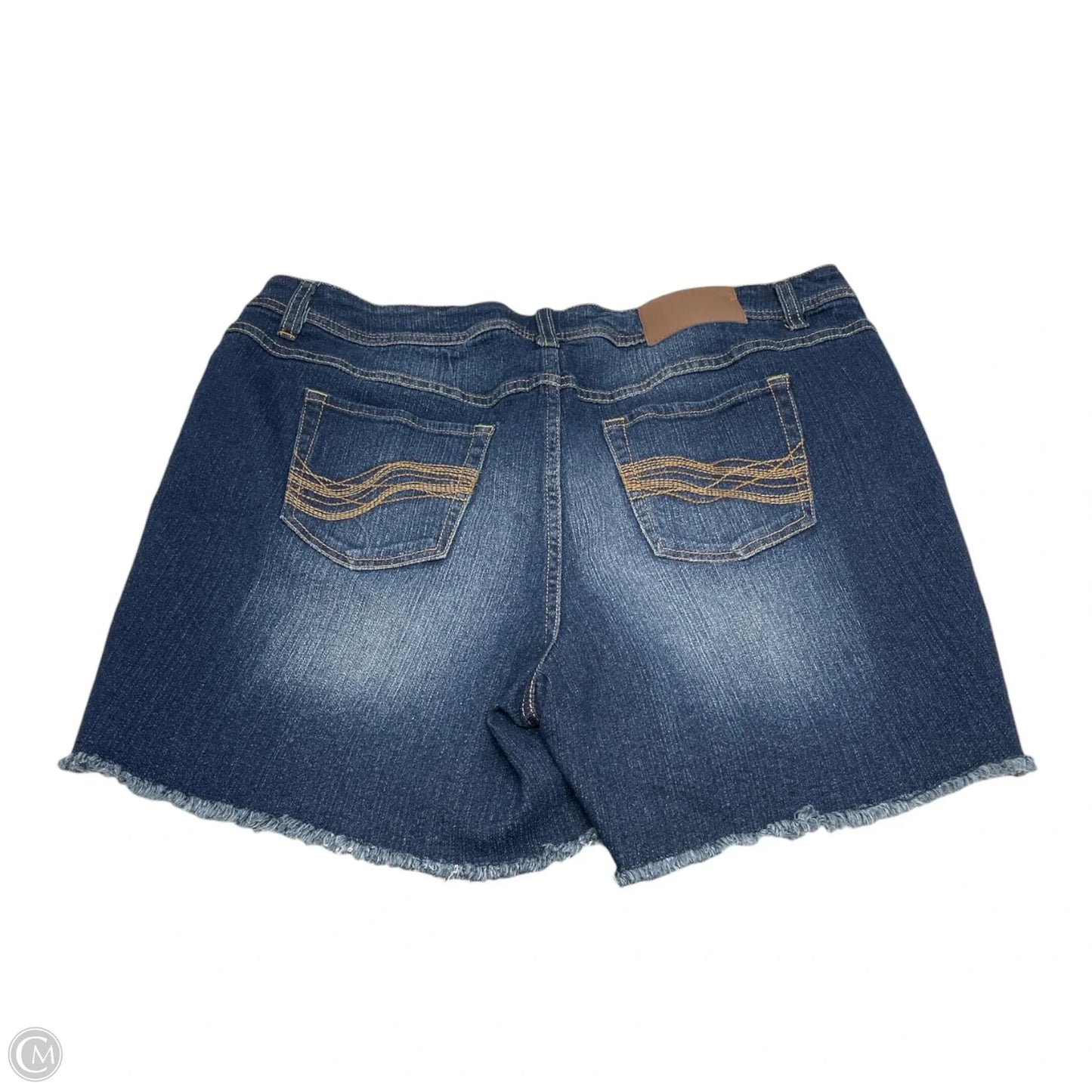 Shorts By Cato In Blue Denim, Size: 2x