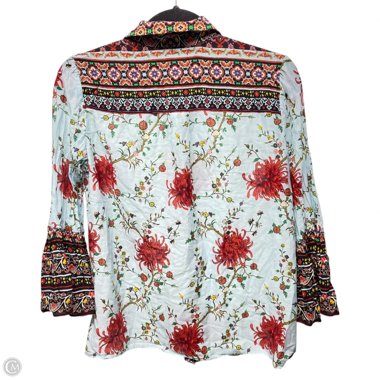 Blouse Designer By Alice + Olivia In Floral Print, Size: Sp