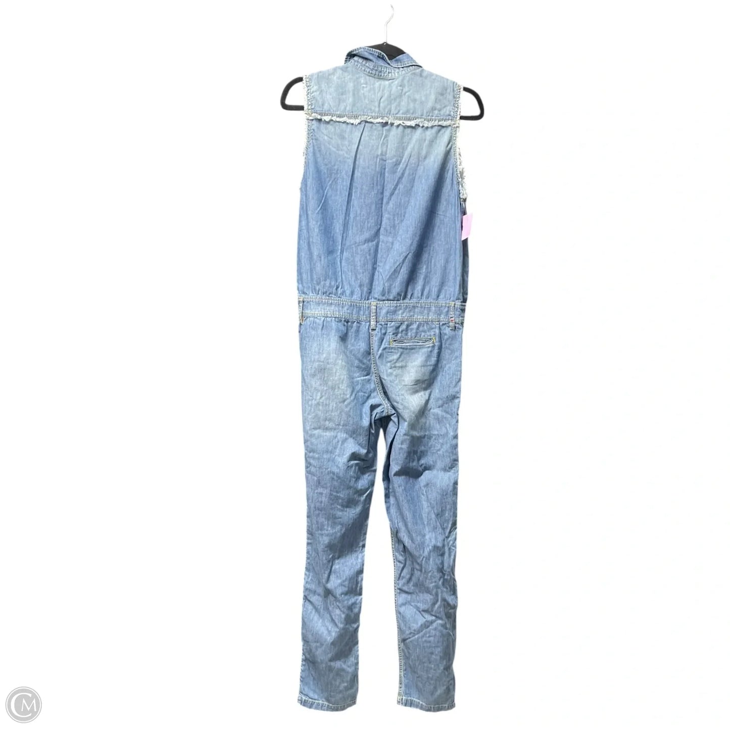 Jumpsuit By Etienne Aigner In Blue Denim, Size: Xs