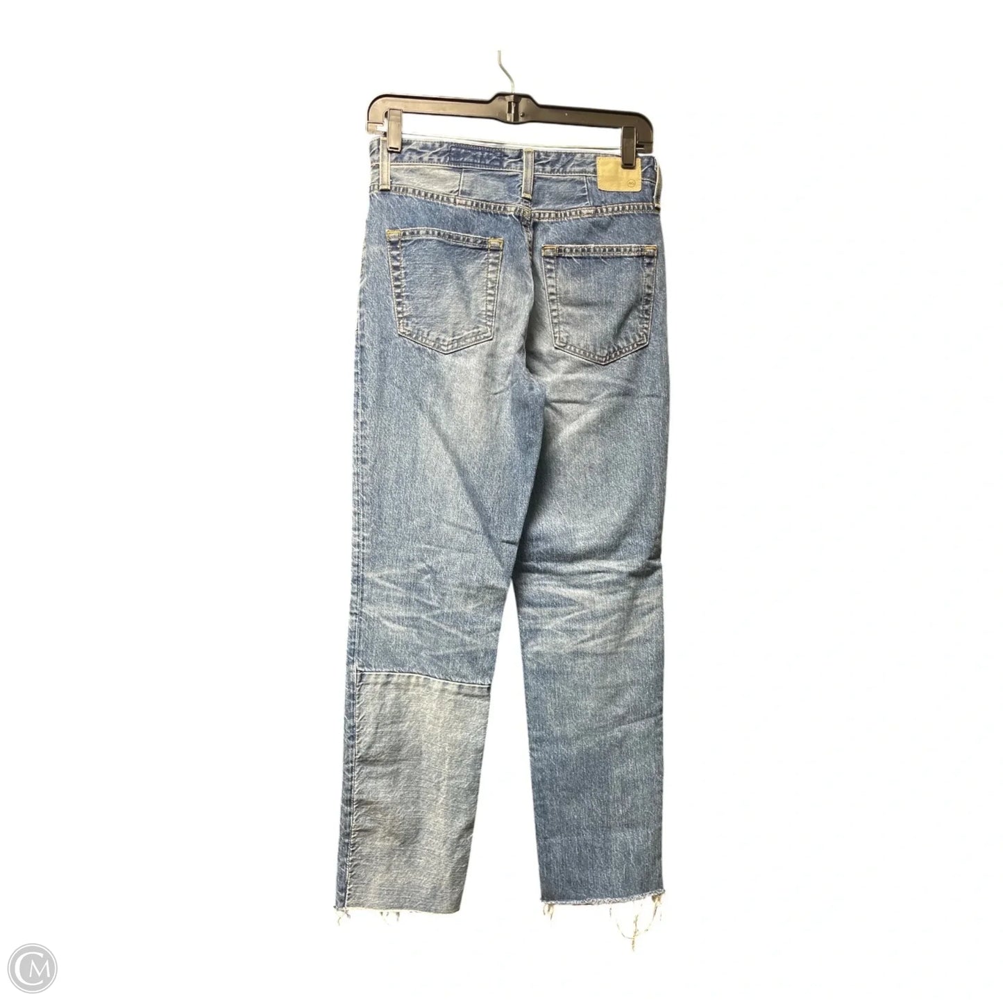 Jeans Straight By Ag Jeans In Blue Denim, Size: 4