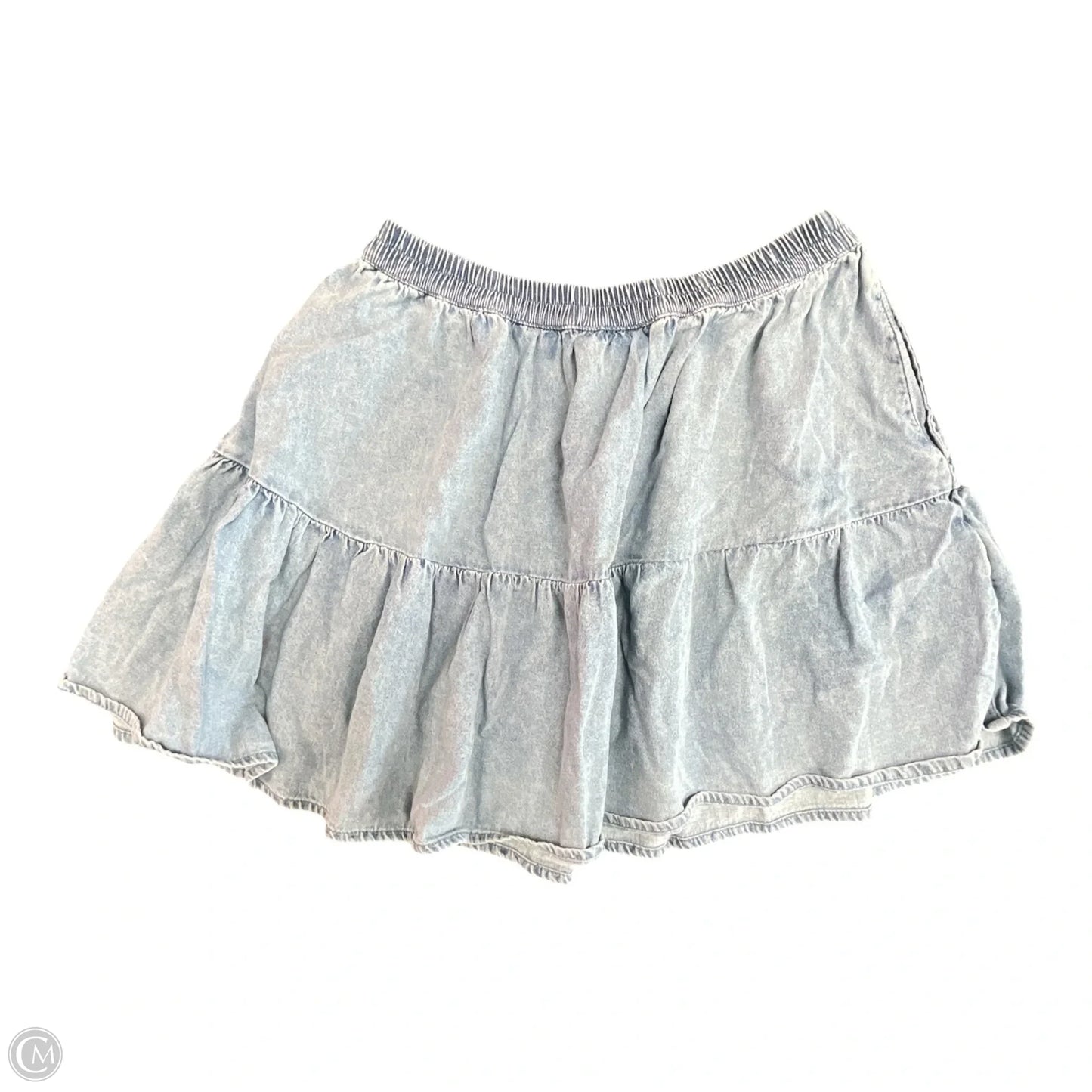 Skirt Mini & Short By American Eagle In Blue Denim, Size: M