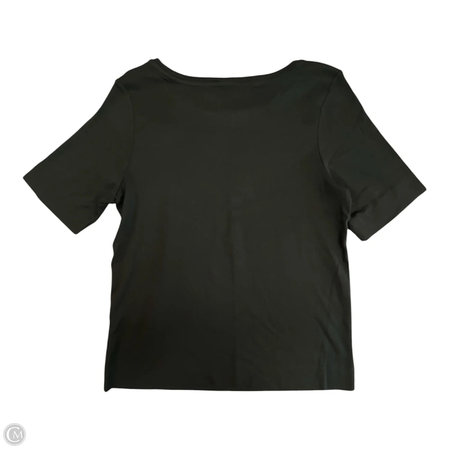 Top Short Sleeve Basic By Chicos In Black, Size: Xl