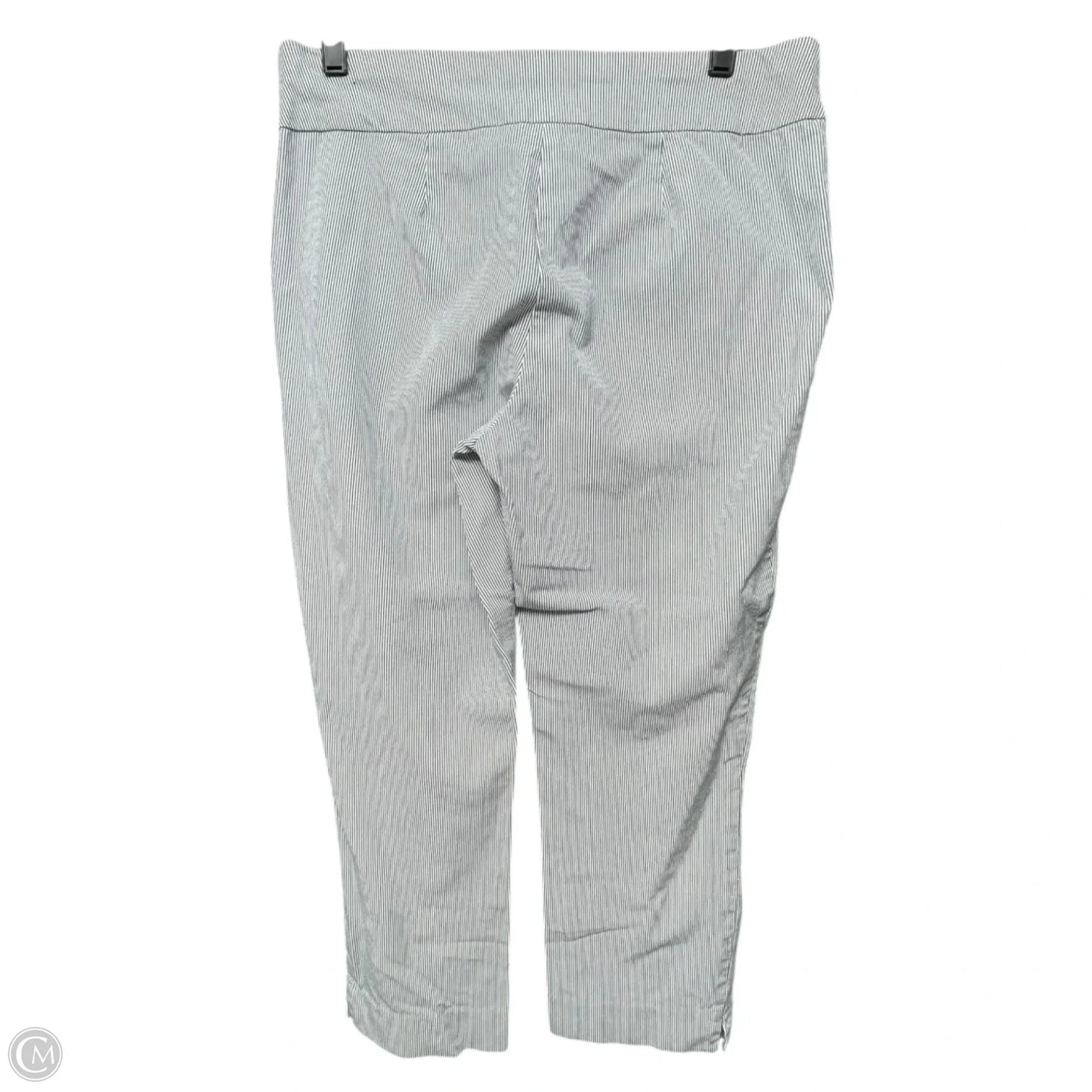 Pants Cropped By Chicos In Striped Pattern, Size: S