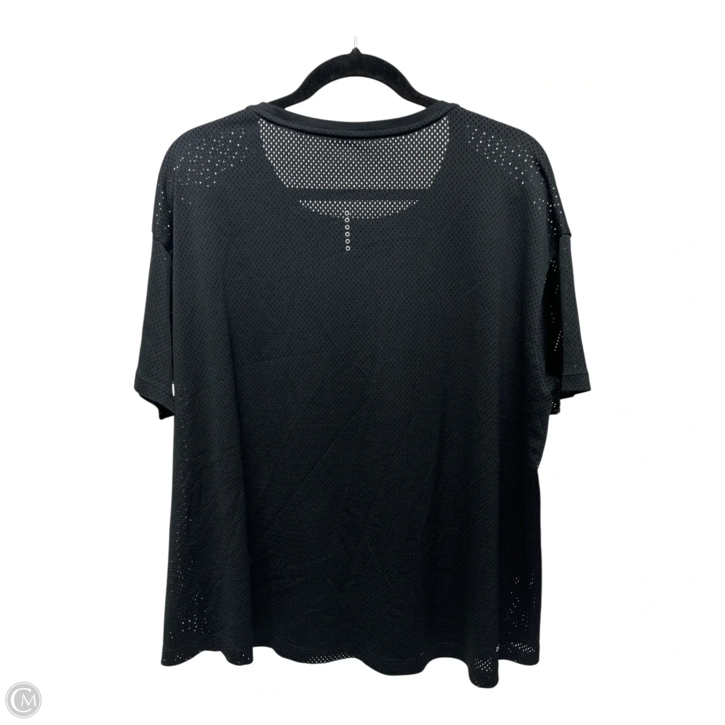 Athletic Top Short Sleeve By Nike Apparel In Black, Size: 1x