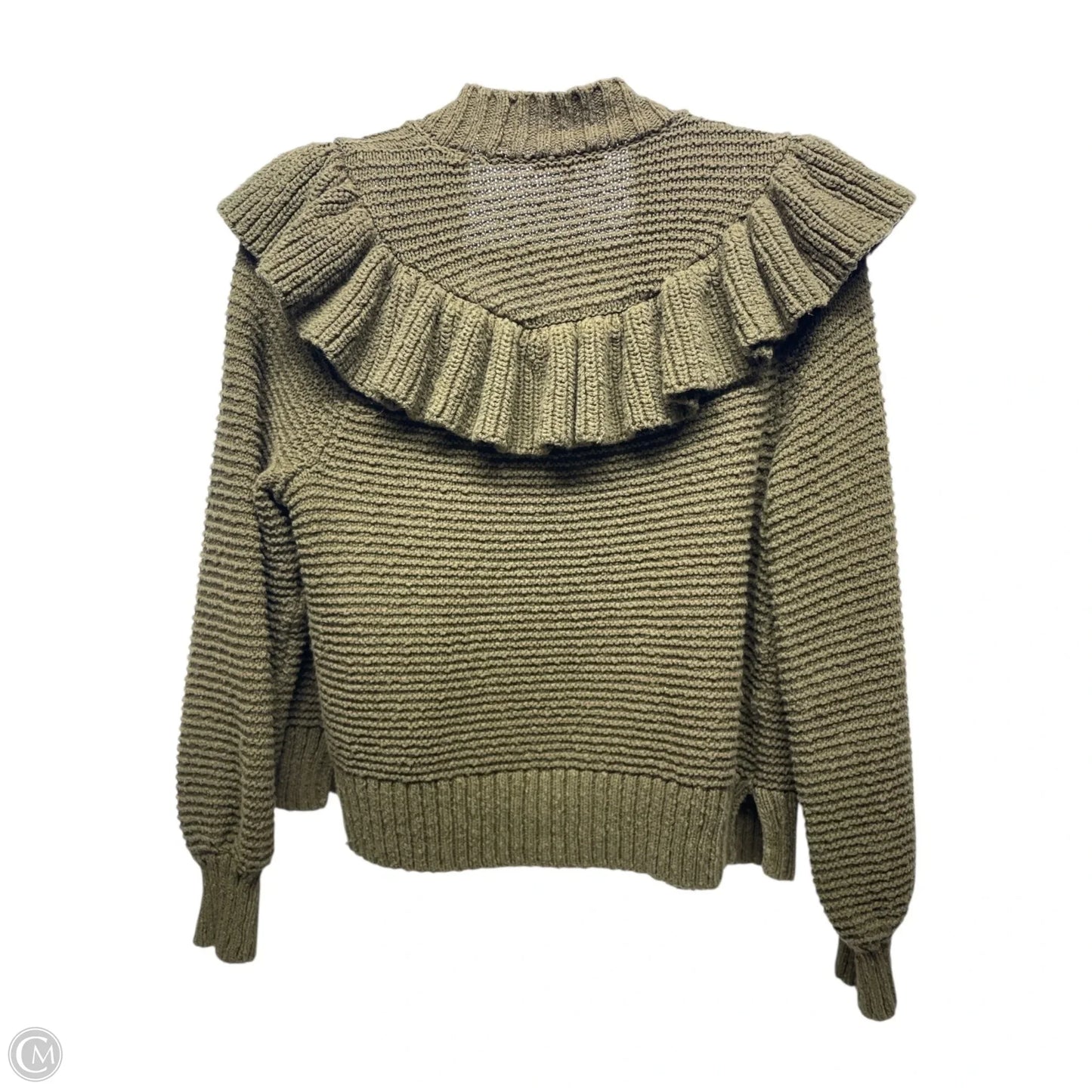 Sweater Cardigan By Madewell In Green, Size: M