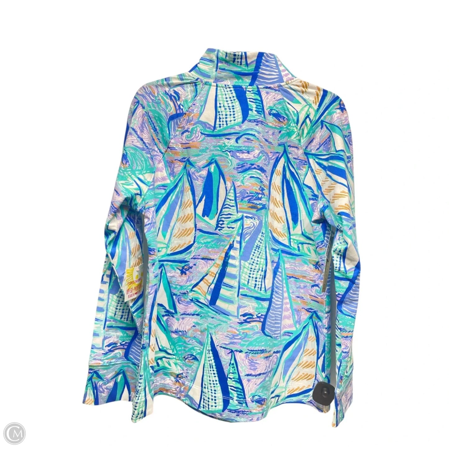Jacket Designer By Lilly Pulitzer In Blue & White, Size: L