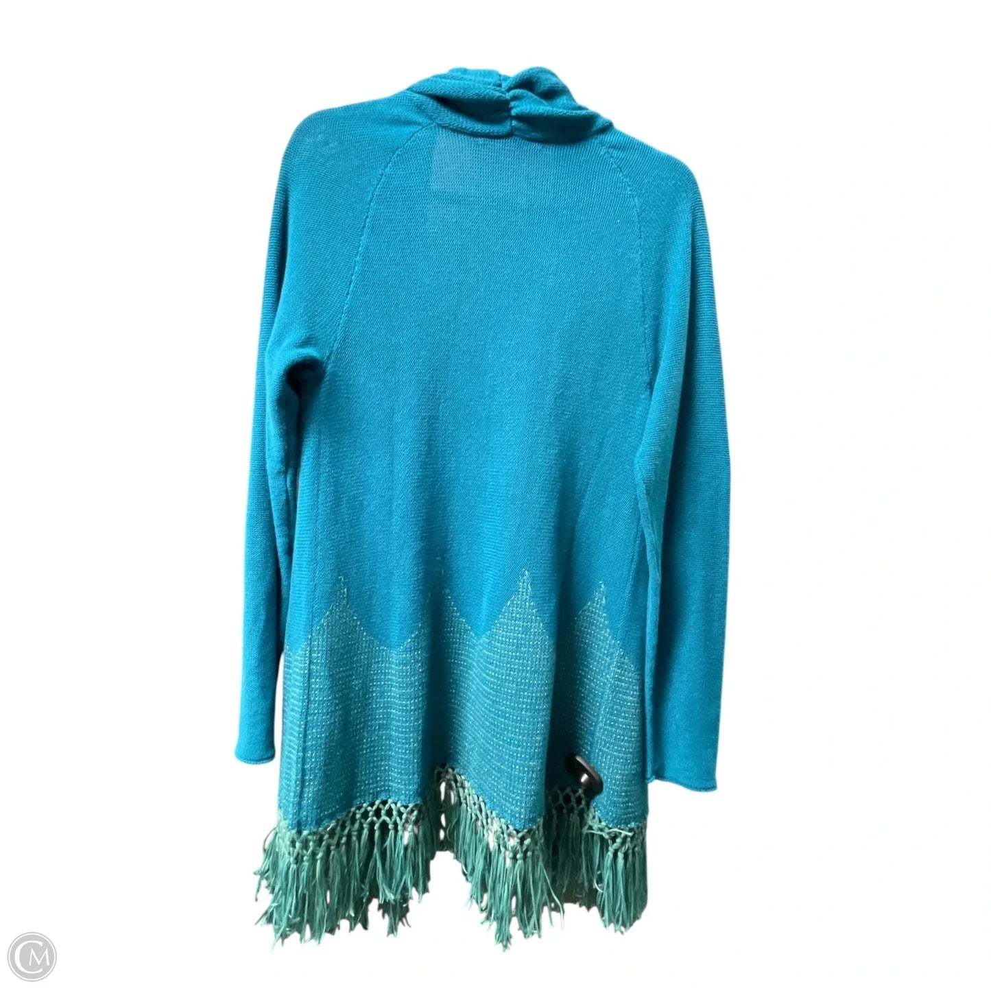 Sweater Cardigan Designer By Lilly Pulitzer In Blue, Size: L