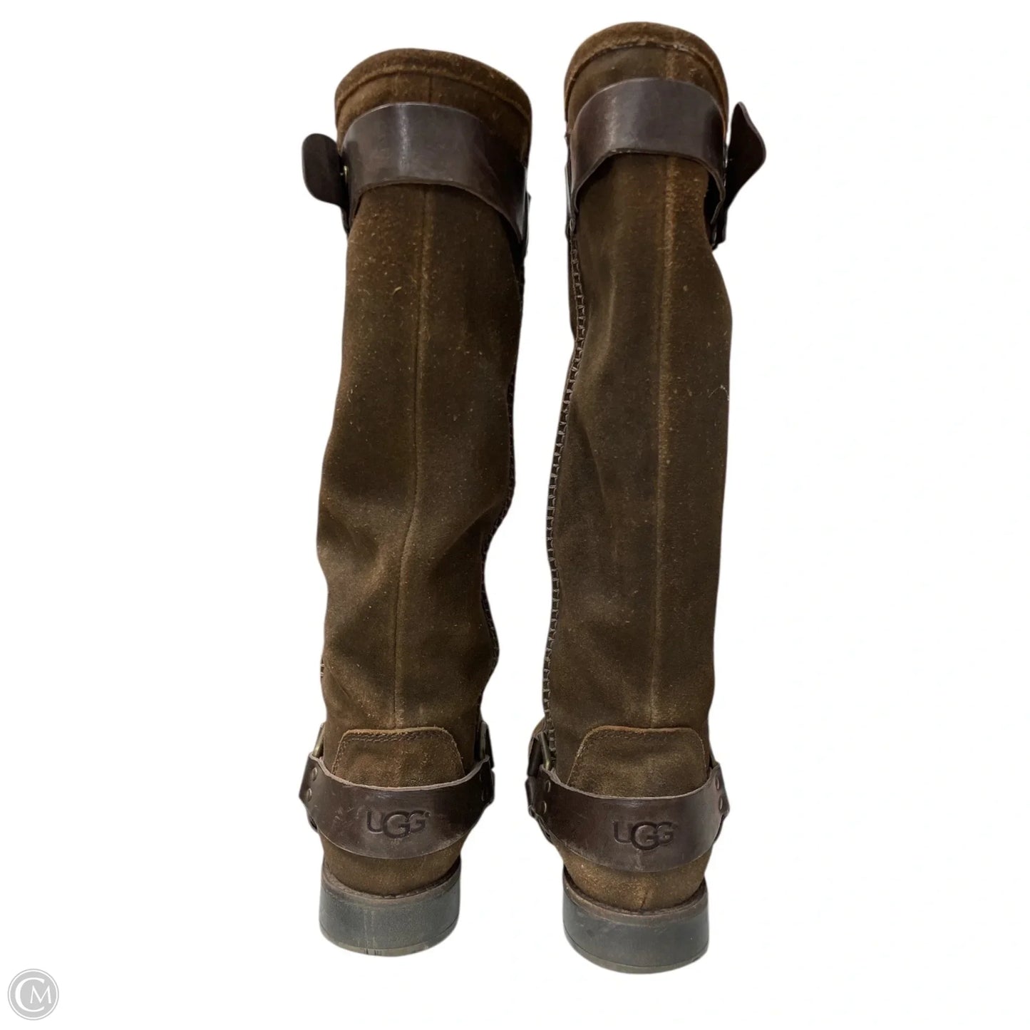 Boots Designer By Ugg In Brown, Size: 9.5