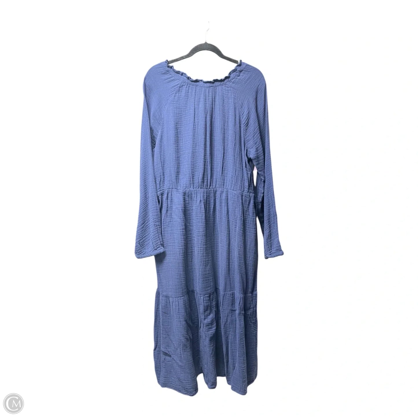 Dress Casual Midi By Beachlunchlounge In Blue, Size: L
