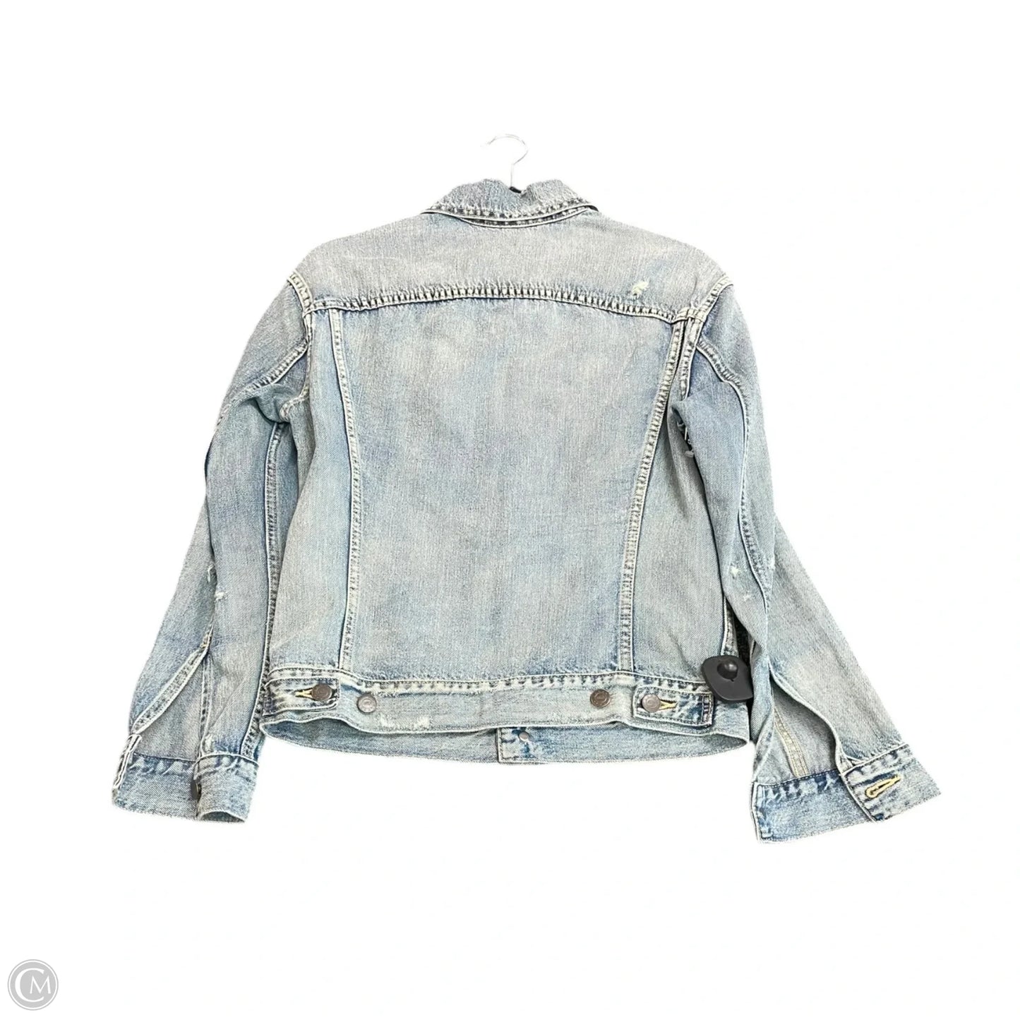 Jacket Denim By Able In Blue, Size: S