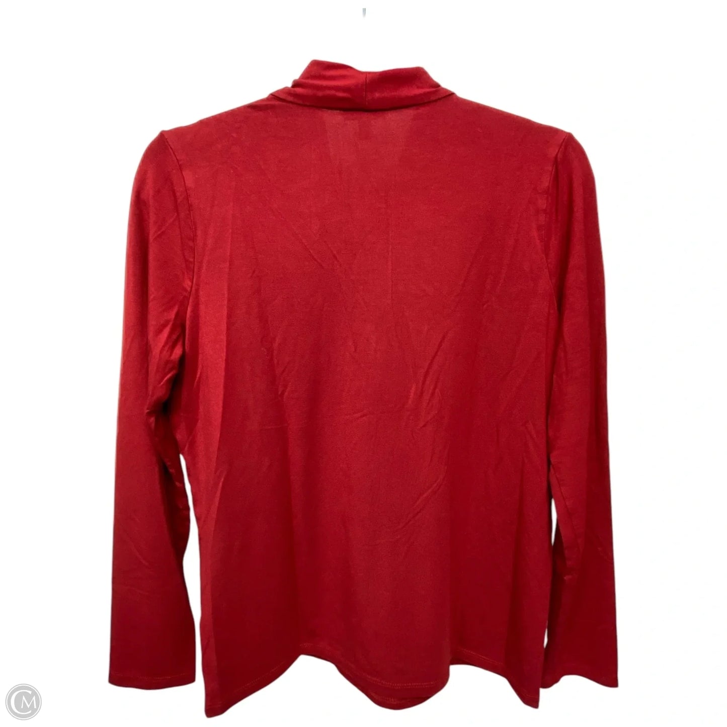 Top Long Sleeve By Talbots In Red, Size: Mp