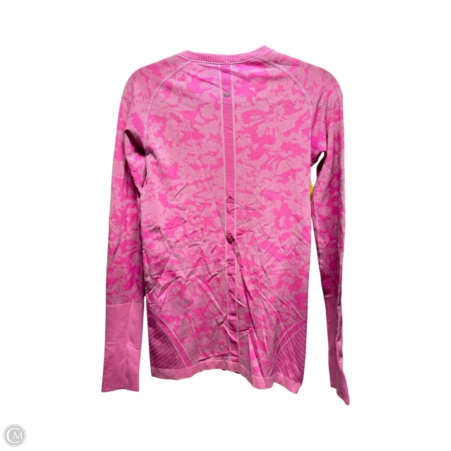 Athletic Top Long Sleeve Crewneck By Lululemon In Pink, Size: M