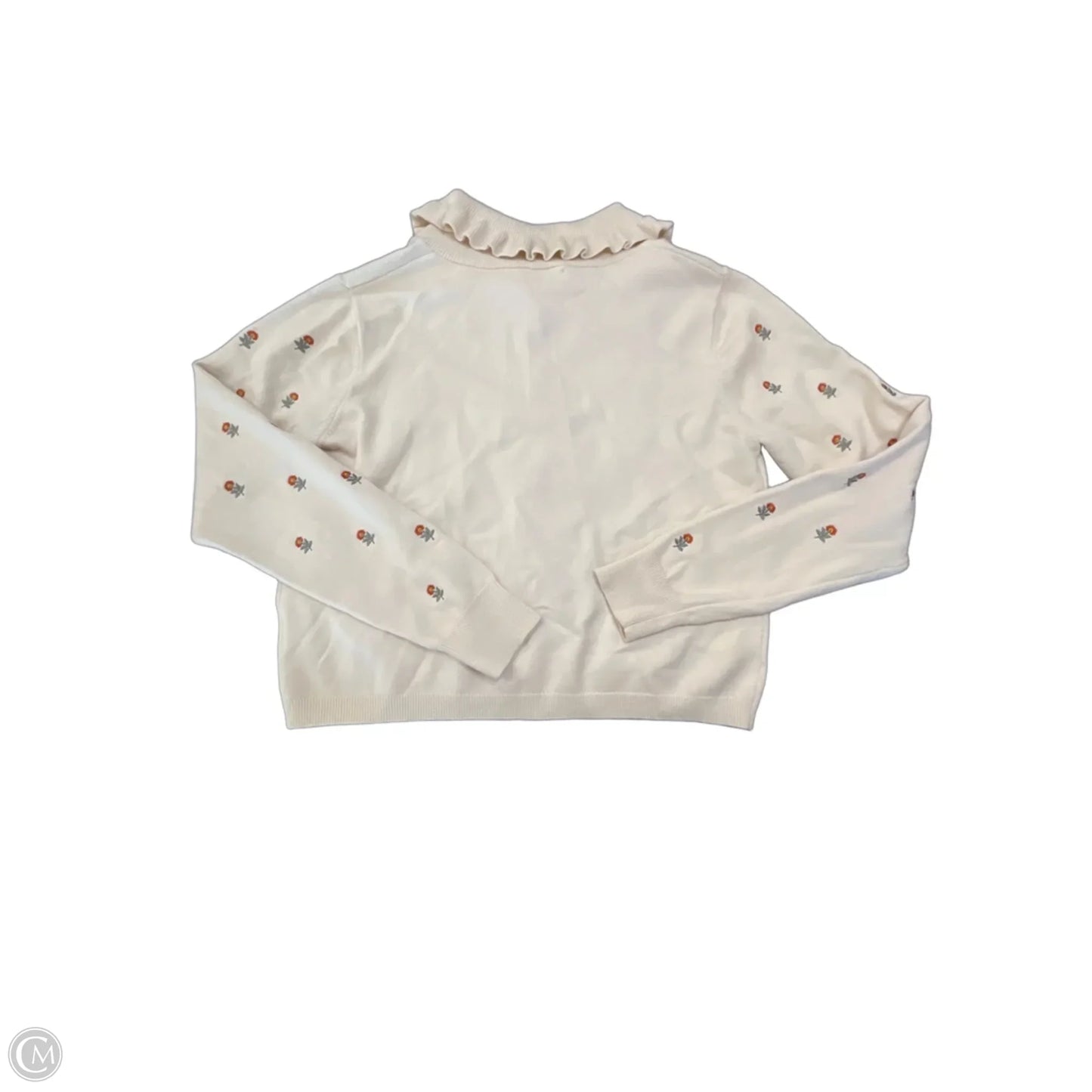 Cardigan By Self Contrast In Floral Print, Size: M