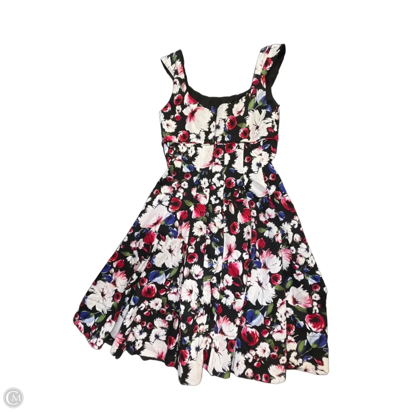 Dress Casual Short By White House Black Market In Floral Print, Size: Xs