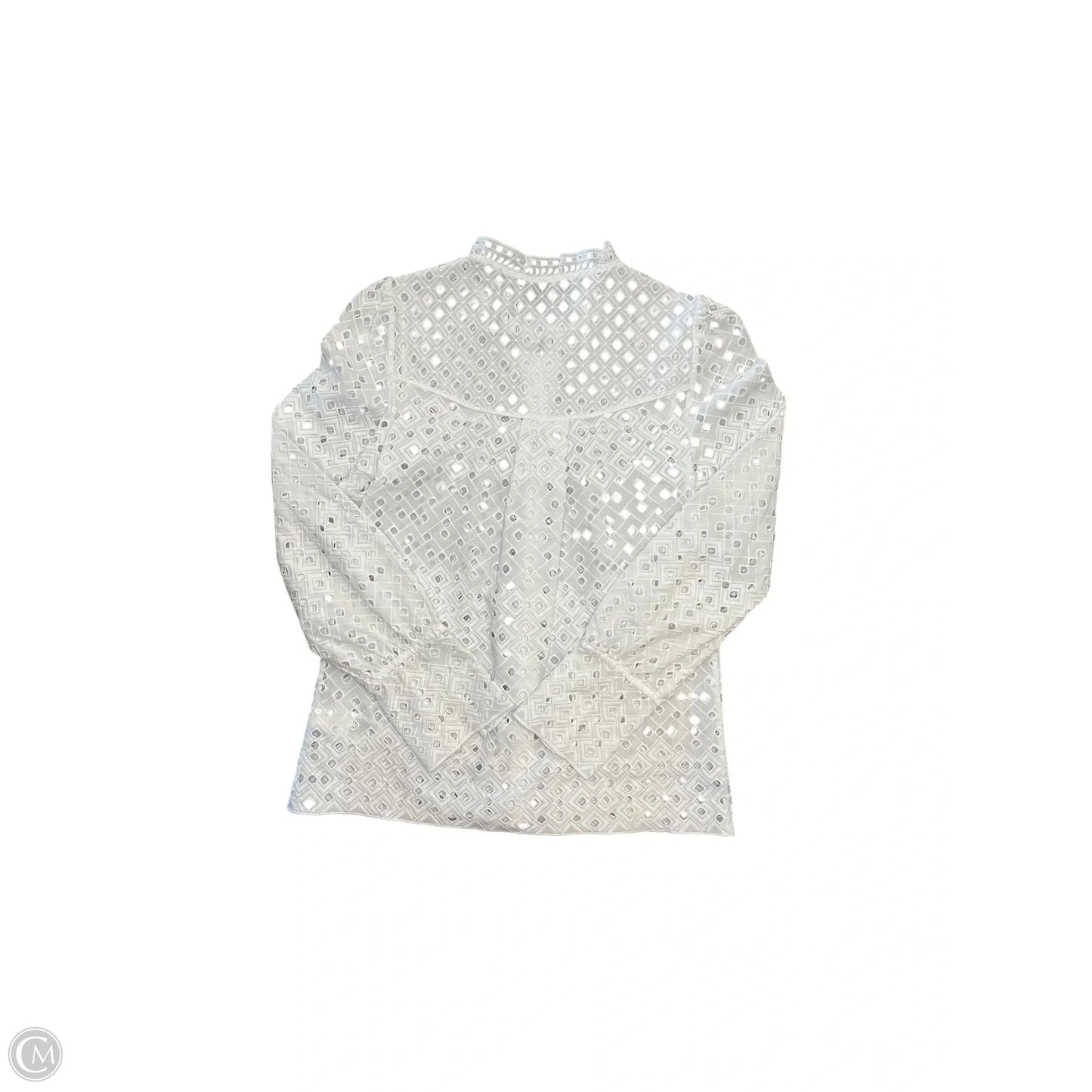 Blouse Long Sleeve By Reiss In White, Size: Xs