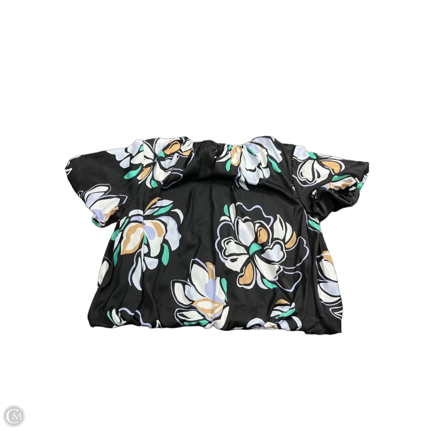 Blouse Short Sleeve By Nine West Apparel In Black, Size: 2x