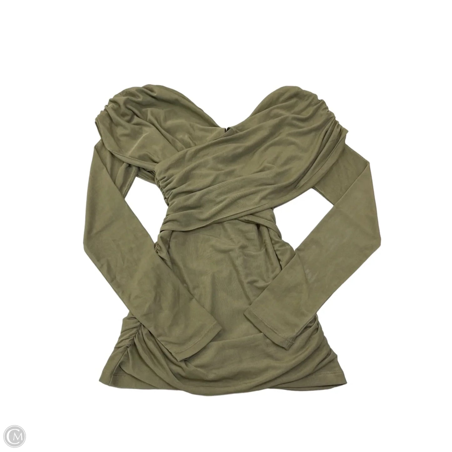 Top Long Sleeve By Loft In Green, Size: S