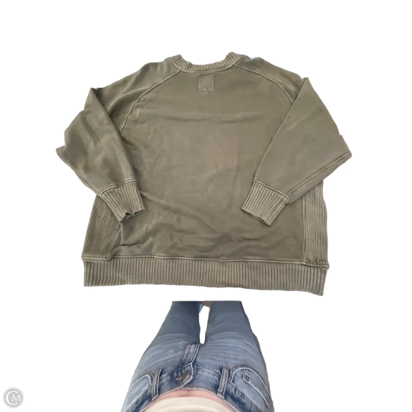 Sweatshirt Crewneck By Aerie In Green, Size: L