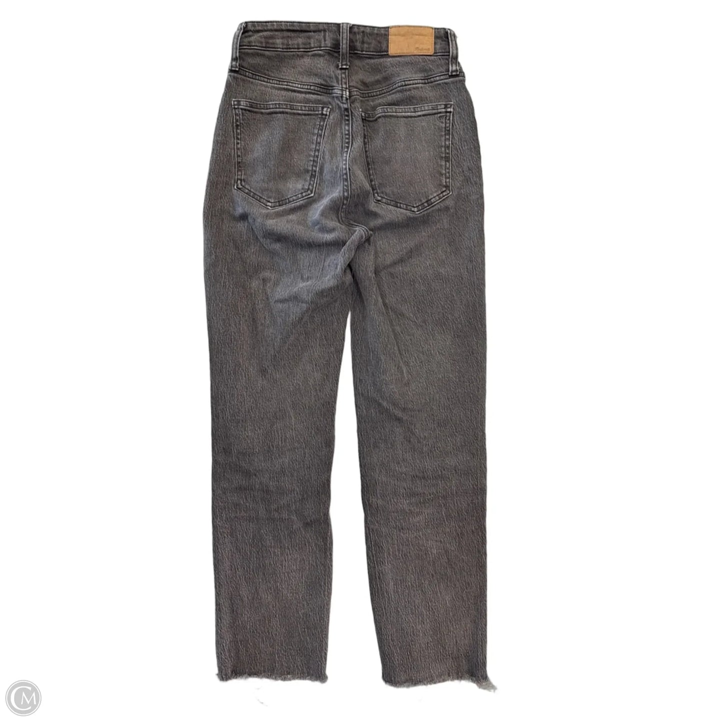 Jeans Straight By Madewell In Black Denim, Size: 0