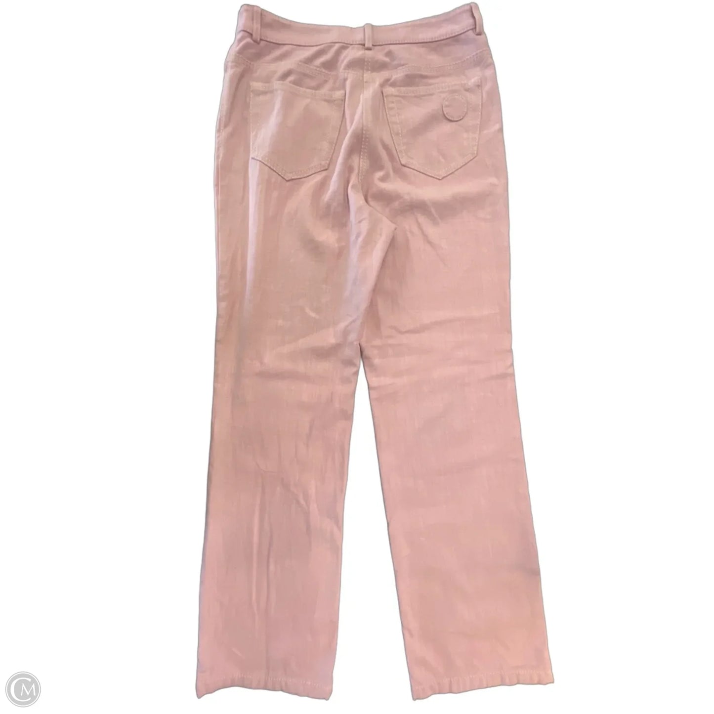 Jeans Straight By Akris In Pink Denim, Size: 8