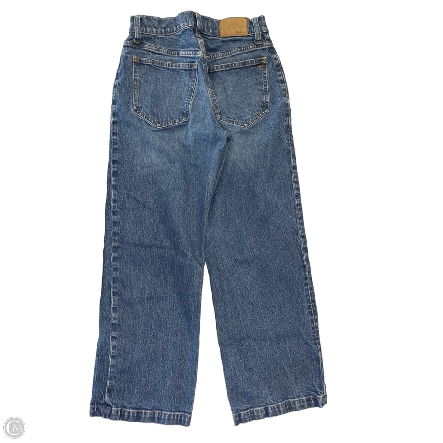 Jeans Wide Leg By Madewell In Blue Denim, Size: 2p