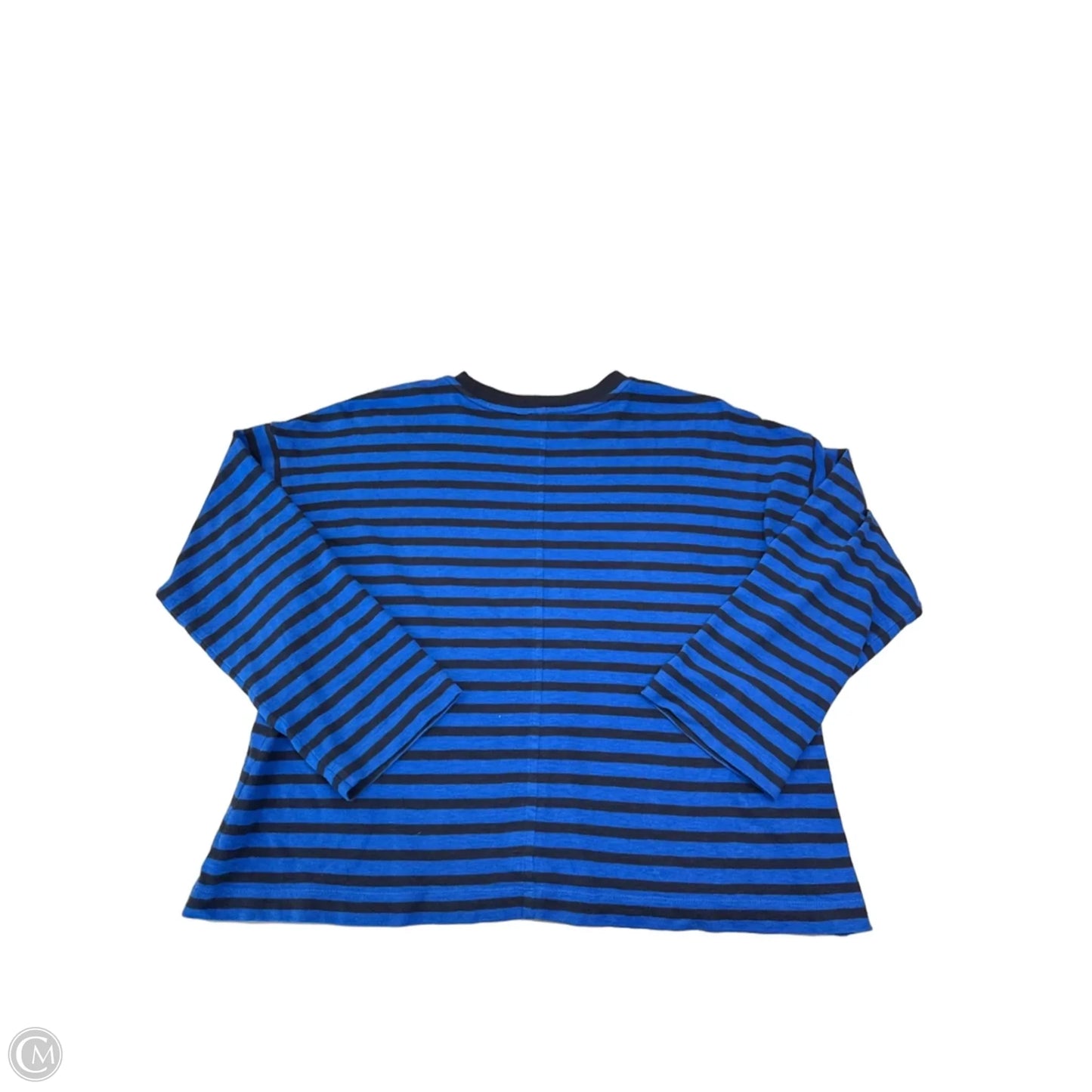 Top Long Sleeve By Madewell In Striped Pattern, Size: M