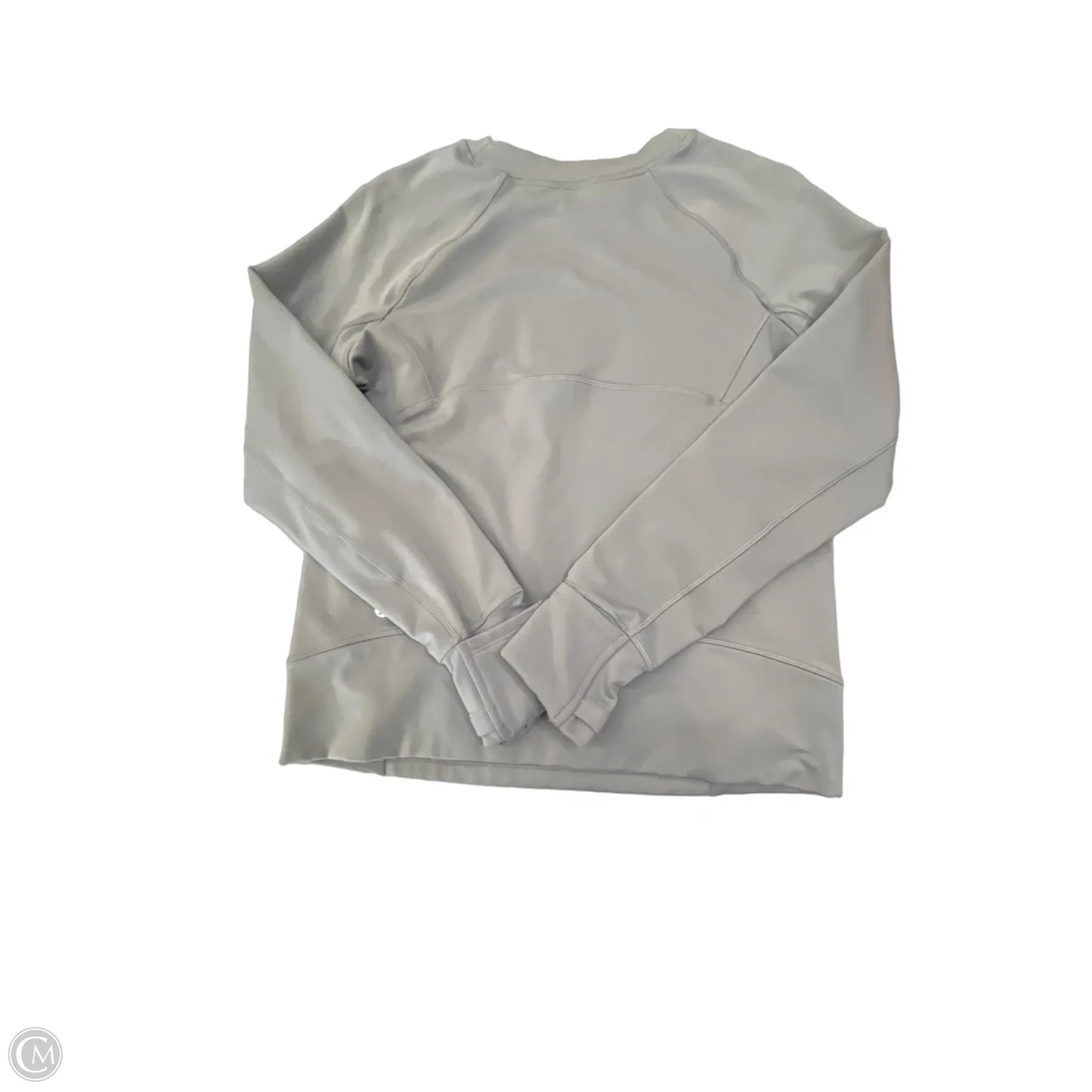 Athletic Sweatshirt Collar By Lululemon In Grey, Size: S