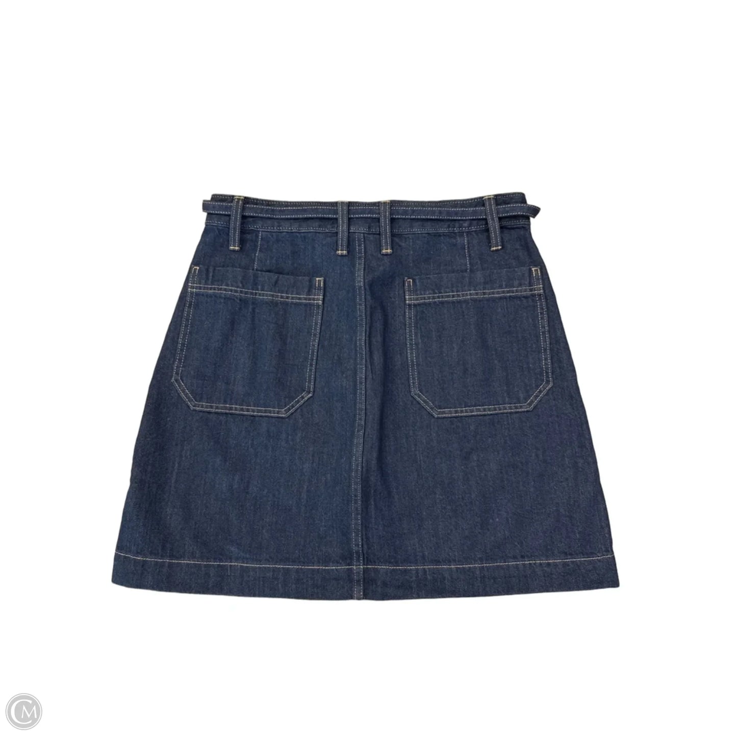 Skirt Mini & Short By Banana Republic In Blue Denim, Size: M