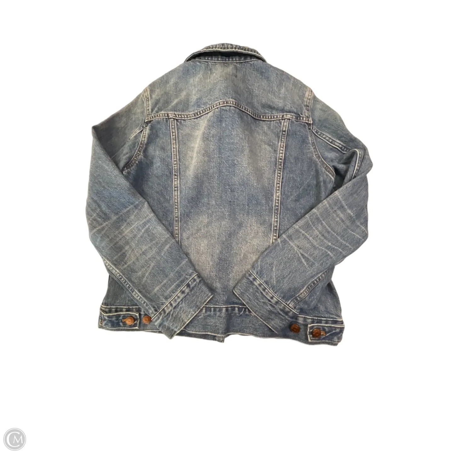 Jacket Denim By Madewell In Blue Denim, Size: L