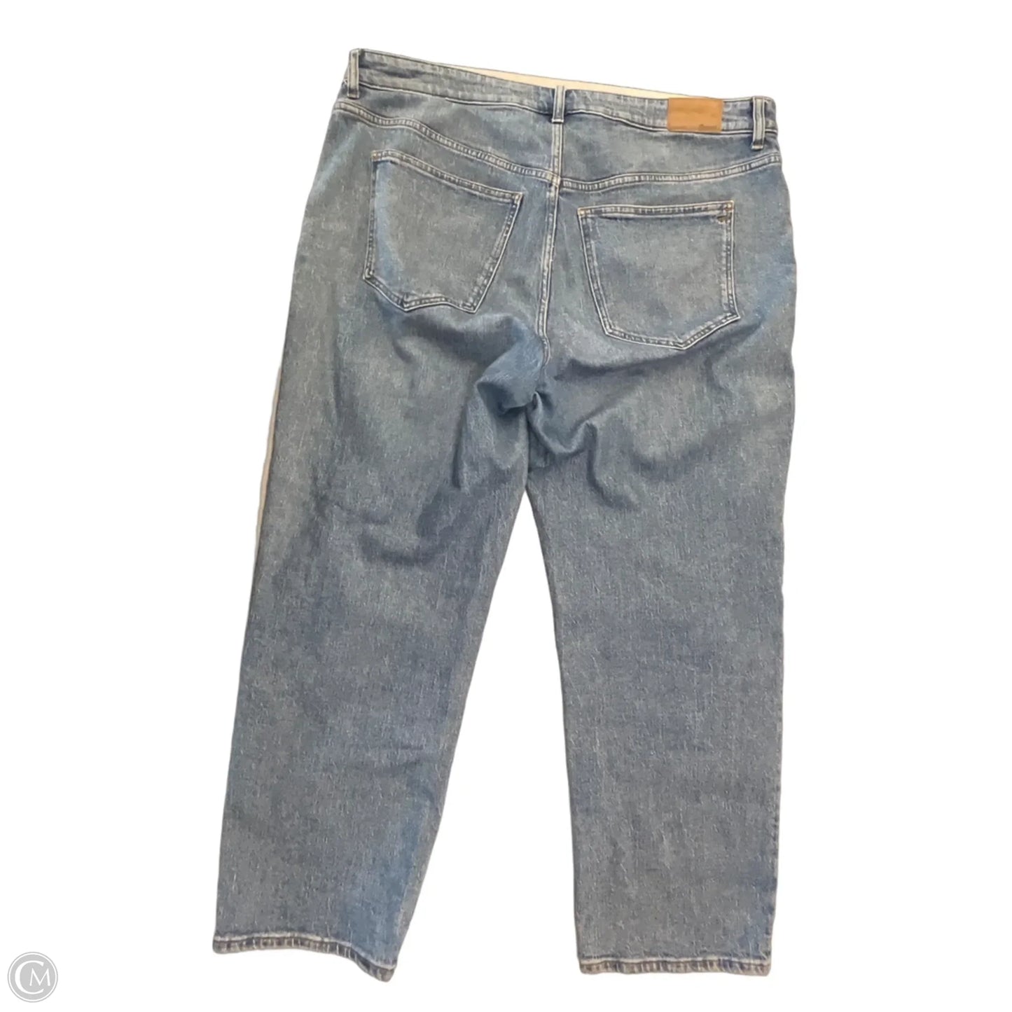 Jeans Straight By Madewell In Blue Denim, Size: 18