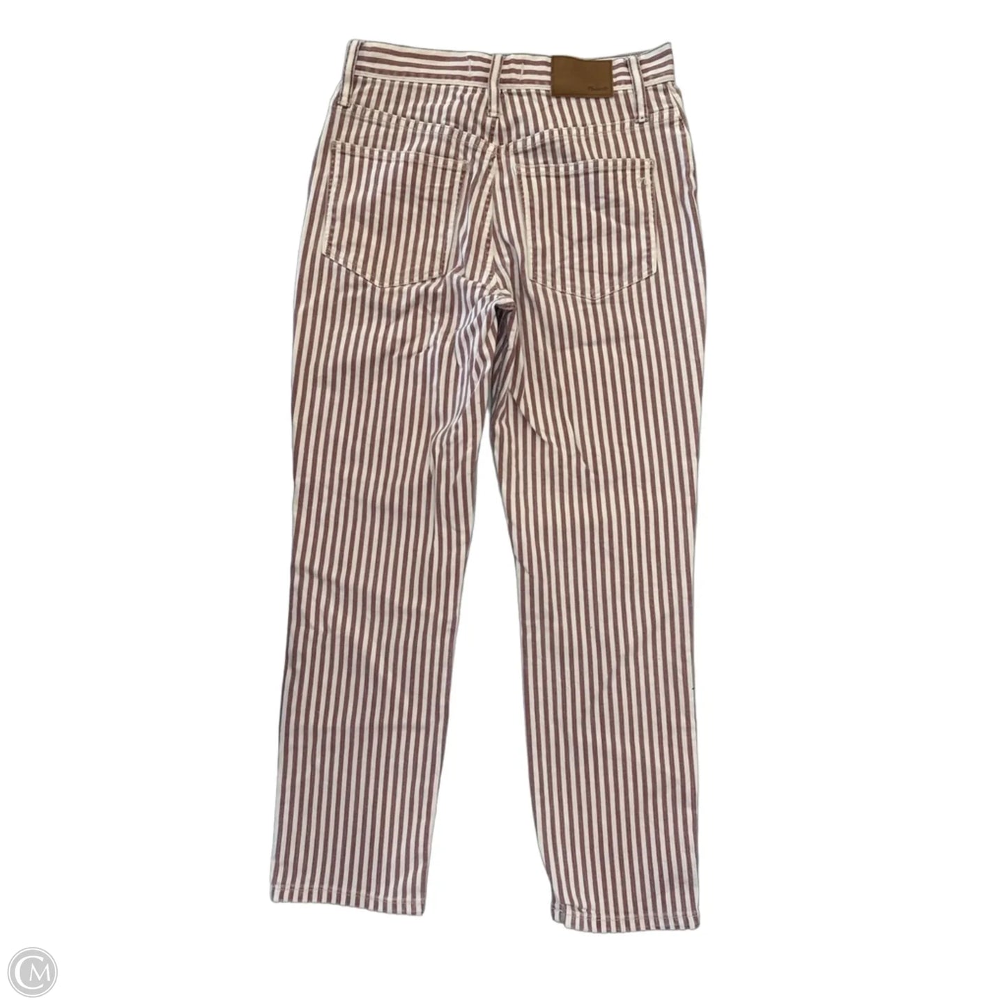 Jeans Boyfriend By Madewell In Striped Pattern, Size: 0