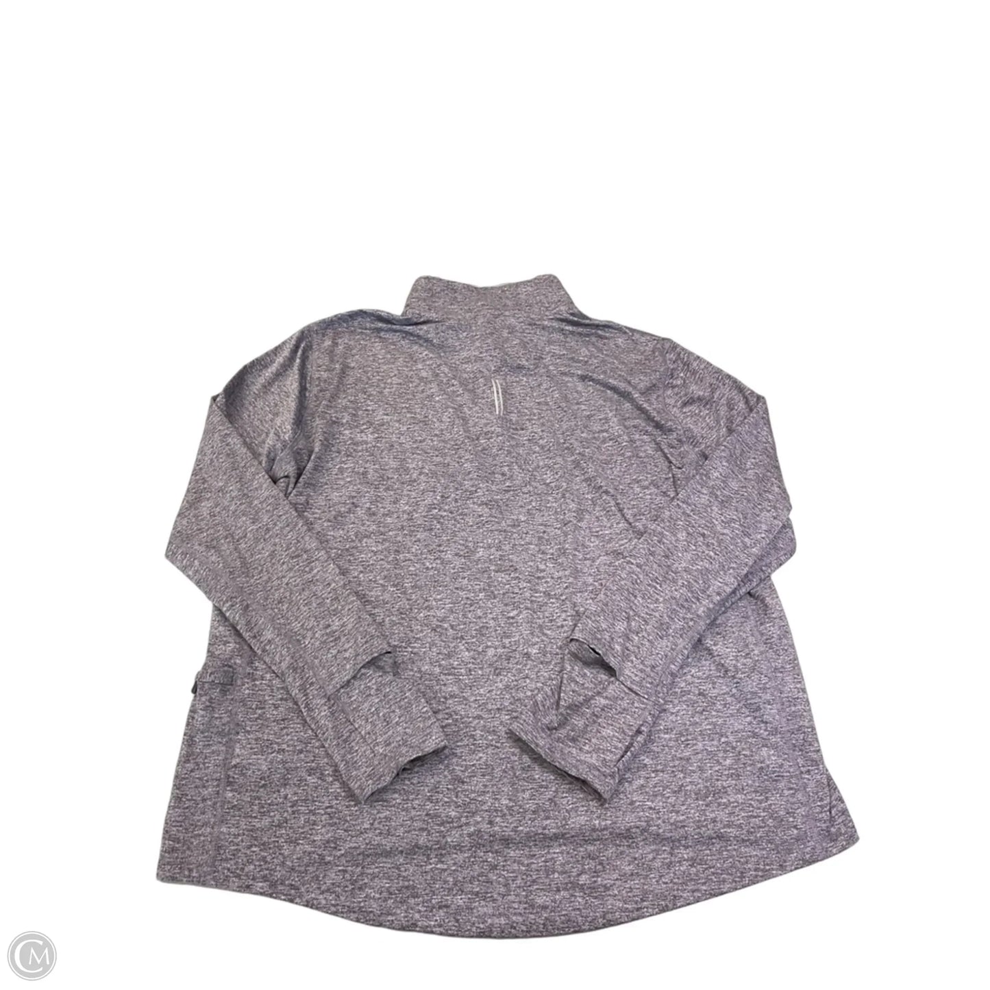 Athletic Top Long Sleeve Collar By Nike Apparel In Purple, Size: Xl