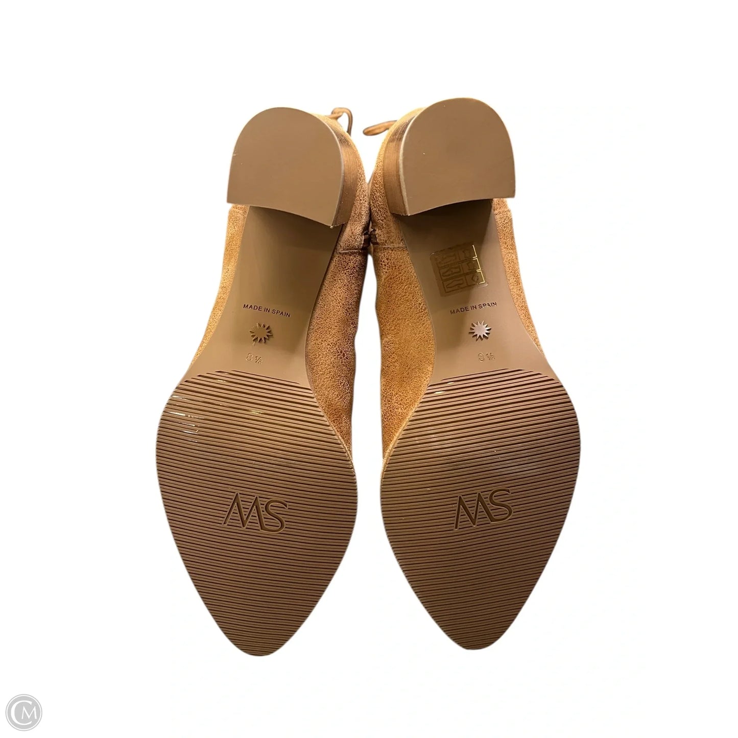 Boots Designer By Stuart Weitzman In Brown, Size: 8.5