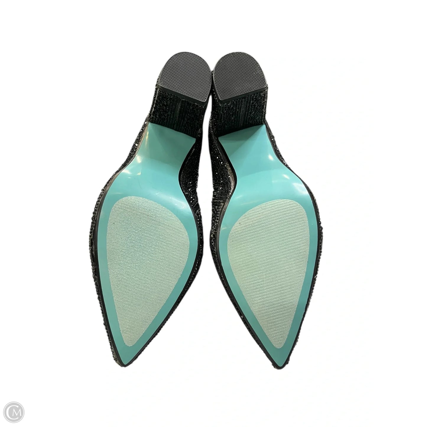 Boots Ankle Heels By Betsey Johnson In Black, Size: 8.5