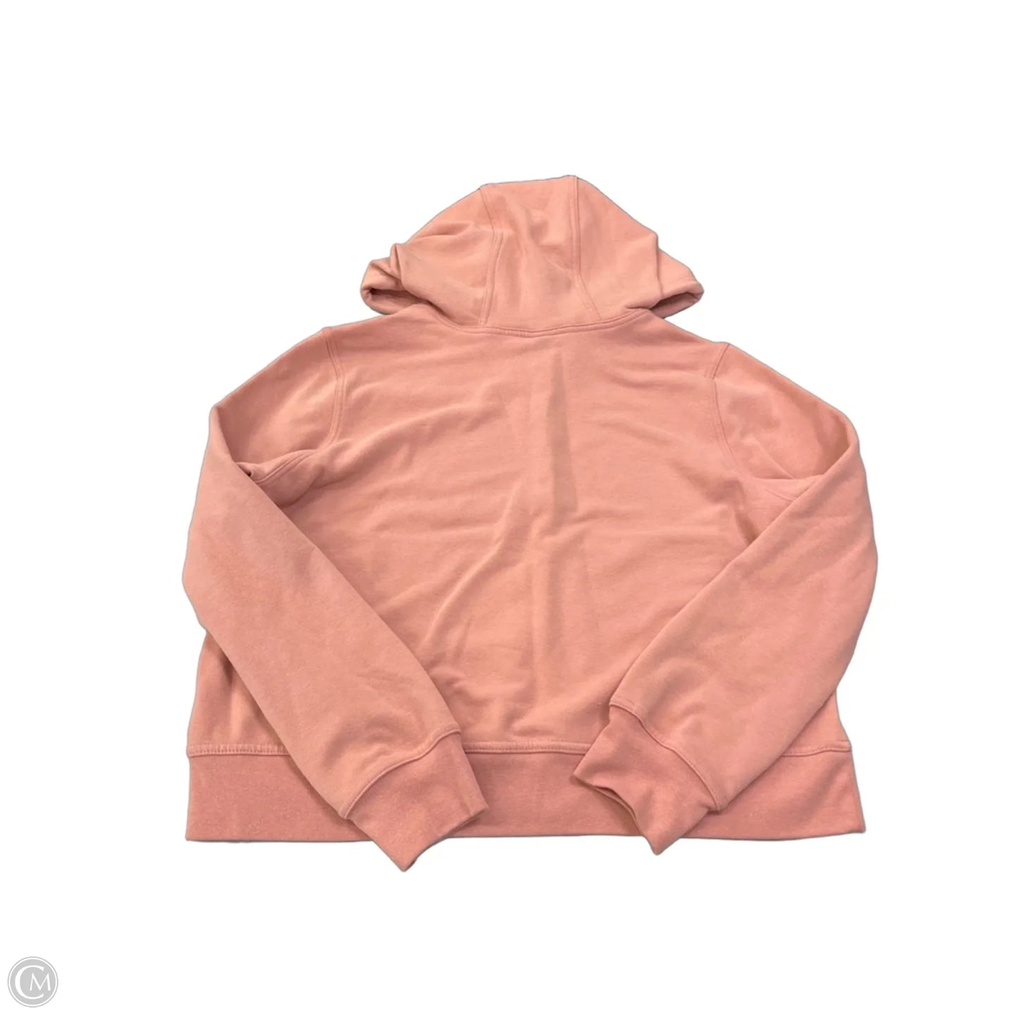 Sweatshirt Hoodie By Nike In Peach, Size: L