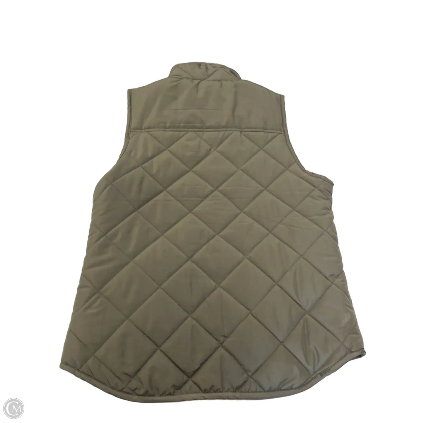 Vest Puffer & Quilted By Thread And Supply In Green, Size: M