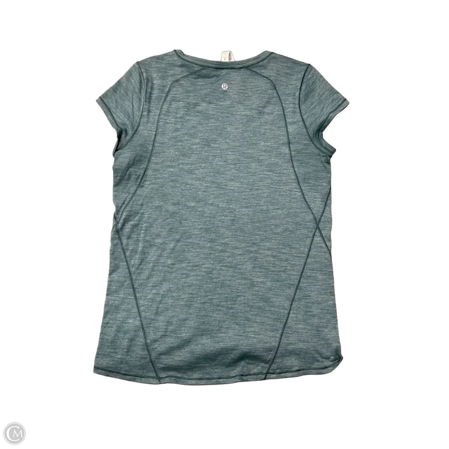 Athletic Top Short Sleeve By Lululemon In Teal, Size: M