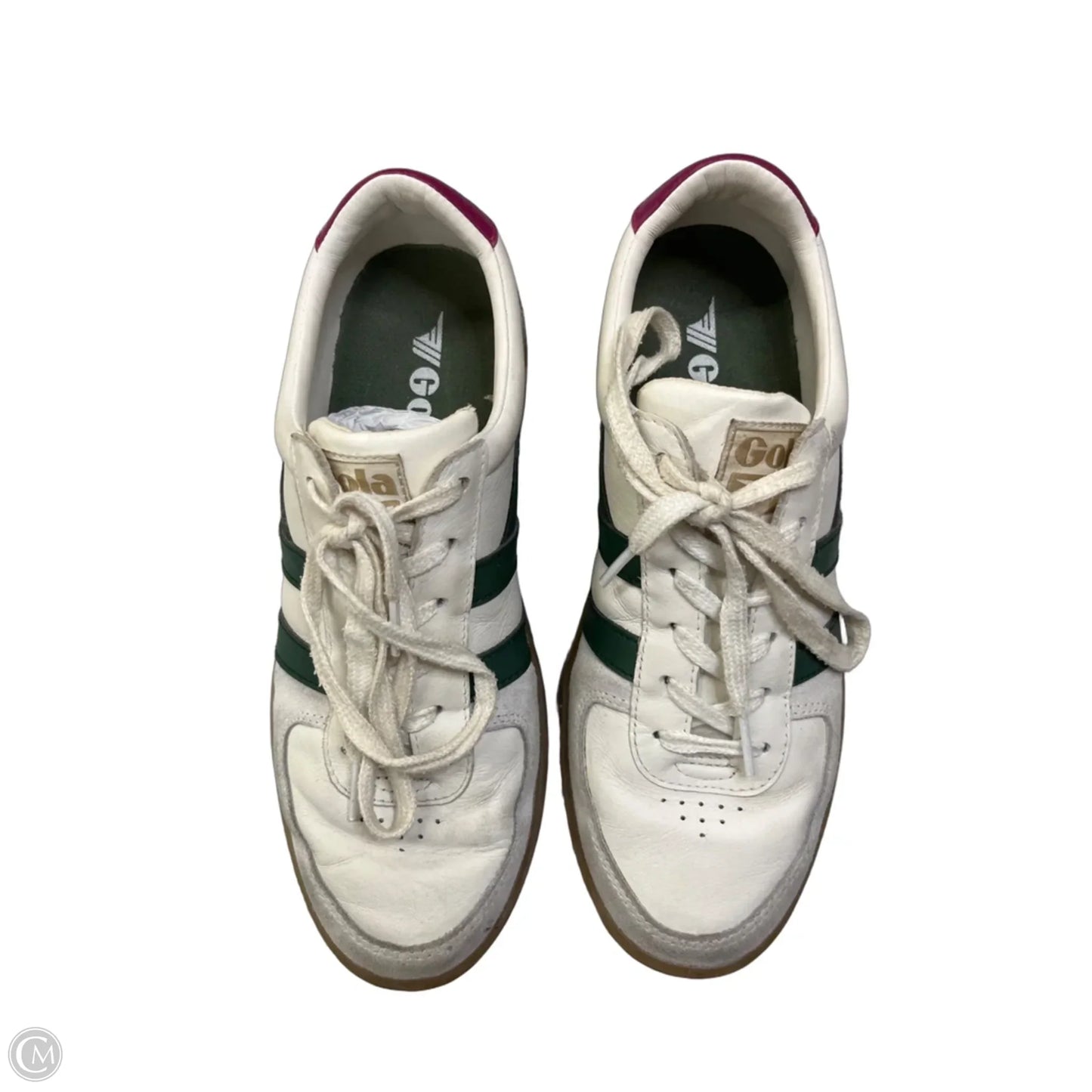 Shoes Sneakers By Gola In Green & White, Size: 8